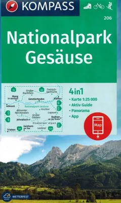 Produktbild von KOMPASS Wanderkarte 206 Nationalpark Gesäuse 1:25.000