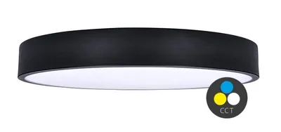 Obrázek produktu pro Solight Černé LED stropní svítidlo kulaté 400mm 48W CCT WO804-B