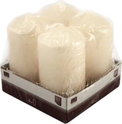 Produktbild von KCB 561 431 17 KCB Candle Stumpenkerzen 'Advent', Ø 4 x 8 cm, champagner (4 Stück)