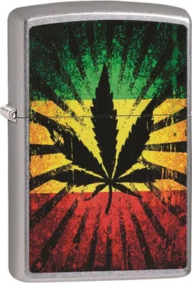 Produktbild von Zippo Benzin-Feuerzeug Rastafari 60003901, unbefüllt