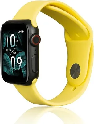 Produktbild von Apple Watch Beline Silikonarmband Gelb