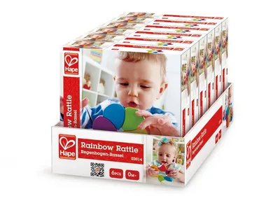 Produktbild von Hape Happy Baby Regenbogen-Greifring, E0014