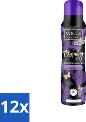 Productafbeelding van Vogue Charming Parfüm Deodorant 150 ml - Voordeelverpakking - 12 stuks