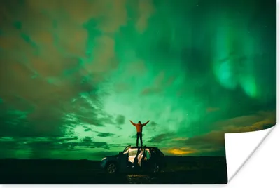 Produktbild von MuchoWow® Poster Nordluft - Auto - Reisen 180x120 cm - Fotoplakat