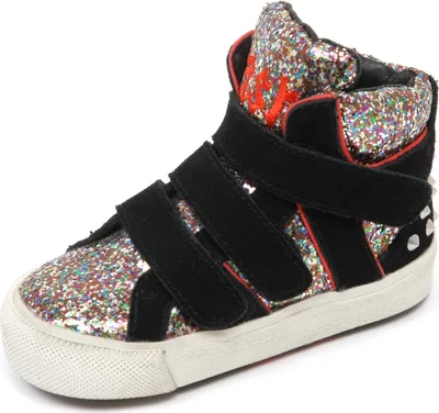 Produktbild von C8268 sneaker bimba ASH CHARLIE scarpa strappi nero glitter borchie shoe kid