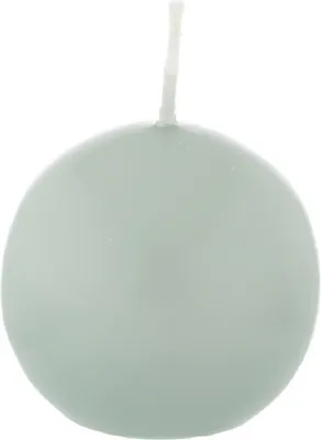 Produktbild von Kugelkerzen Seafoam Seegrün, Ø 80 mm, 6 Stück, dt. Kerzen in RAL Kerzenqualität, Kein rußen und tropfen