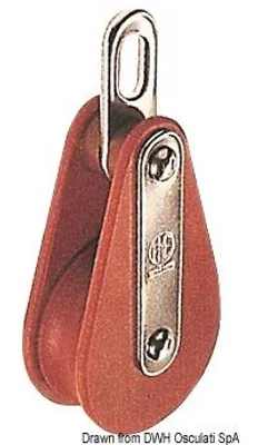 Image de HYE Tufnol Taquet simple 12x43mm LB , 1 pièce