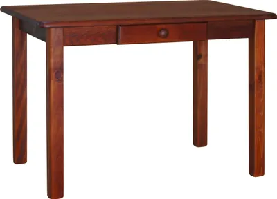 Immagine prodotto di Tavolo con cassetto in legno di pino massiccio nel colore Calvados 130 x 70 cm