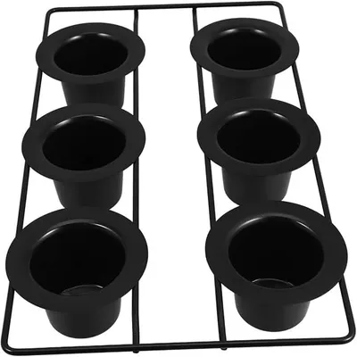Imagen del producto de Molde para horno antiadherente de 6 cavidades, fabricado en acero al carbono, ideal para hornear
