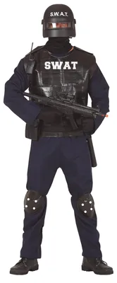 Immagine prodotto di Costume da unità SWAT per uomo, taglia:L