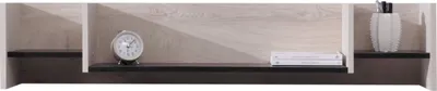 Produktbild von Furniture24 Hängeregal, Wandregal, Wandboard Planet PL-13 Schwarz/Eiche/Beige