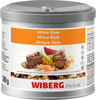 Image de Wiberg Afrika Style sel d'épices mélange aromatique paquet 380g