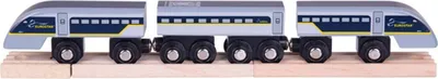 Image de Bigjigs Rail Fast Eurostar E320 + 3 rails