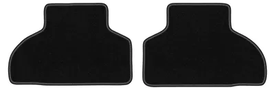 Produktbild von Velours-Fußmatten Hinten für BMW X5 F15 2013- (SUV) – 2-tlg, Schwarz, passgenau – Wielganizator LUX
