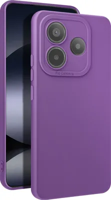 Produktbild von Avizar, Hülle für Xiaomi Redmi Note 14 5G Weiches Silikon Kamerablende Schutz, Violett