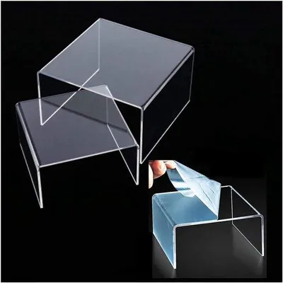 Immagine prodotto di Espositore in acrilico per figurine, buffet e vetrine - Set da 6 pezzi