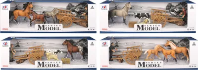 Obrázek produktu pro Sada Model Svět zvířat s figurkou, trakařem a ko