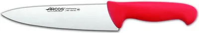 Produktbild von Kochmesser Arcos Farbe - Prof  292122 Edelstahl Nitrum und mango ergonomische rote Polypropylenklinge und 20 cm Klinge, Vitrine