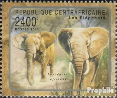 Produktbild von Briefmarken Zentralafrikanische Republik 2011 Mi 3069 (kompl.Ausg.) postfrisch Säugetiere