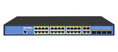 Productafbeelding van Ernitec Switch - laag 2+ - beheerd - 24 x 10/100/1000 (PoE)