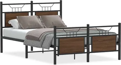 Immagine prodotto di vidaXL Rete da letto senza materasso in rovere marrone 120x200 cm Materiale a base di legno
