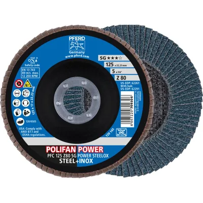 Zdjęcie produktu dla PFERD 67788126, 12,5 cm, 12200 RPM, 80 g, 10 szt.