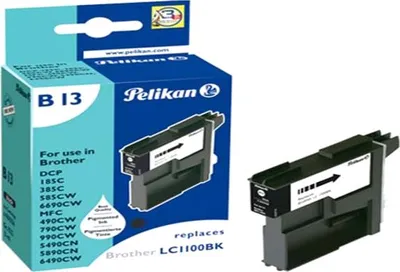 Produktbild von Pelikan LC1100bk, Schwarz, Tinte auf Pigmentbasis, 1 Stück(e)