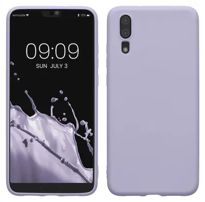 Produktbild von kwmobile Handyhülle für Huawei P20 Hülle - TPU Case - Kabelloses Laden - Schutzhülle Cover in Pastell Lavendel