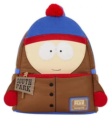 Imagen del producto de Mochila mini de la colección Paramount, diseño Loungefly, de la serie South Park, con el personaje Stan