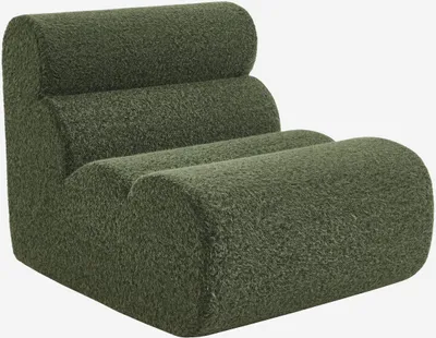 Produktbild von sweeek - Modularer Lounge-Sessel mit Bezug im Alpaka-Look  - Khaki