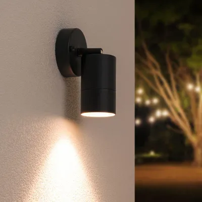 Image de HOFTRONIC - Applique murale LED 4W 345lm 2700K Dimmable IP44 Noire