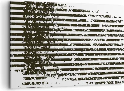 Produktbild von Bild auf Leinwand - Leinwandbild - Einteilig - Abstraktion Schwarz Gürtel - 120x80cm - Wand Bild - Wanddeko - Wandbilder - Leinwanddruck - Bilder - Wanddekoration - Leinwand bilder - AA120x80-4855