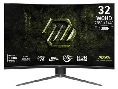 Produktbild von MSI MAG 325CQPF E18, 80 cm (31.5"), 2560 x 1440 Pixel, Wide Quad HD, 0,5 ms, Schwarz