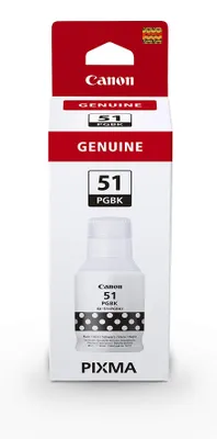 Produktbild von Canon GI-51PGBK, Hohe Reichweite, Tintenflasche, Schwarz, Original, Schwarz, Canon, PIXMA G1520, G2520, G2560, G3520, G3560, Tintenstrahl, Japan
