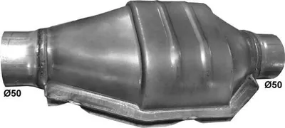 Produktbild von POLMO 00.256 Universal-Mittelschalldämpfer Flach