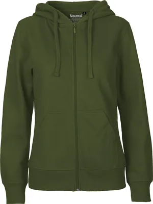 Produktbild von Neutral - Fairtrade - Ladies Zip Hoodie - Military - XXL