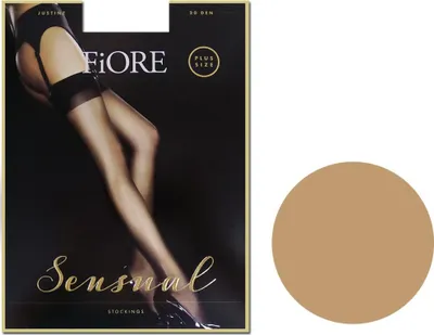 Produktbild von Klassische matte Taillenstrümpfe, Übergröße Justine 20 DEN 6 Light Natural