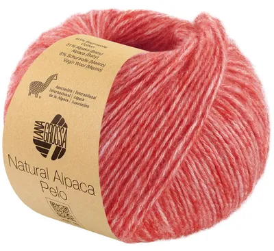 Produktbild von Lana Grossa - Natural Alpaca Pelo 0038 hellrot meliert