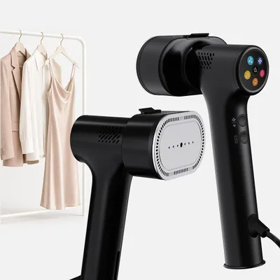 Produktbild von Fridja f20 Dampfglätter mit Saugfunktion, 2-in-1 Steamer & Bügeleisen, 1100 W, Schwarz