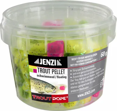 Produktbild von Jenzi Trout-Pellets 60 g Multi-Color