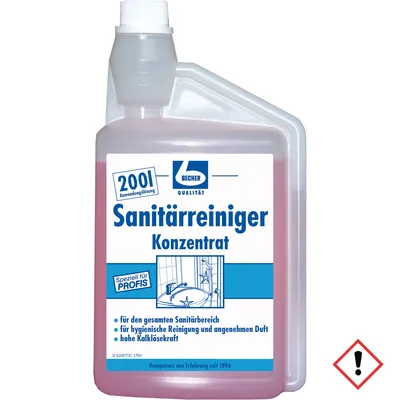 Produktbild von "Dr. Becher" Sanitärreiniger Konzentrat 1 l Dosierflasche