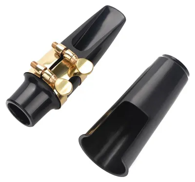 Produktbild von 4C Mundstück Für Altsaxophon - Professionelles Flötenkopf-Mundstück Für Sax Jazz-Musikinstrument-Zubehör (Schwarz)