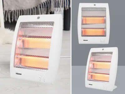 Produktbild von 2er SET - Elektrischer Schnellheizer für Zuhause & Camping Heizstrahler 800Watt