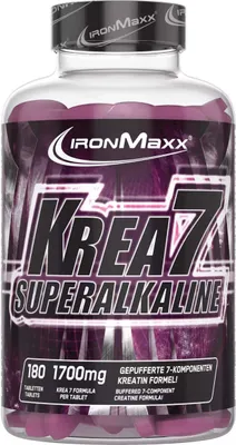 Produktbild von IronMaxx Krea7 Superalkaline - 180 Tabletten