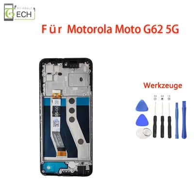 Produktbild von Für Motorola Moto G62 5G XT2223 LCD Display mit Rahmen Touchscreen Bildschirm