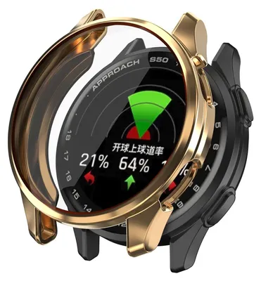 Produktbild von Für Garmin Approach S50 Electroplated Full Cover TPU Smart Watch Schutz Hülle Rose Gold