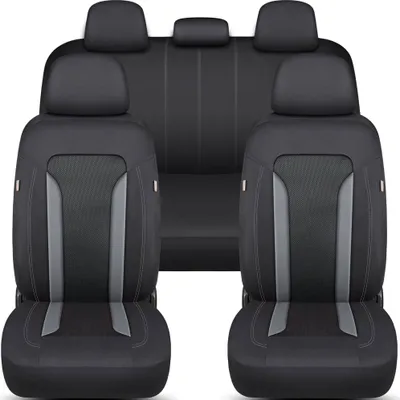 Produktbild von Schonbezüge-Komplettset für Hyundai Kona Bj ab 2017 in Schwarz/Grau FT2