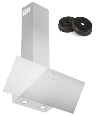Produktbild von Klarstein Dunstabzugshaube 90cm, Abluft-Dunstabzugshaube mit Spülmaschinenfestem Filter aus Aluminium, Leise Abzugshaube Abluft, 305m³/h Luftstrom, Effiziente Wandhauben mit LEDs & Touch Controls