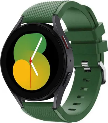 Produktbild von Strap-it Samsung Galaxy Watch 5 - 40mm Silikonarmband (Armeegrün)