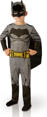 Produktbild von Batman Kinderkostüm | Dawn of Justive Overall mit Umhang | Superheld Verkleidung | 128 cm